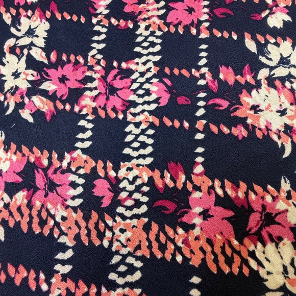 Woman Within Floral Plaid Short Sleeve Tunic Top - Picture 6 of 10